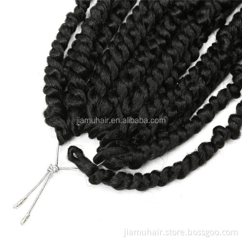 Synthetic Pre Passion Twist Crochet Hair free tress water wave braiding hair Extensions